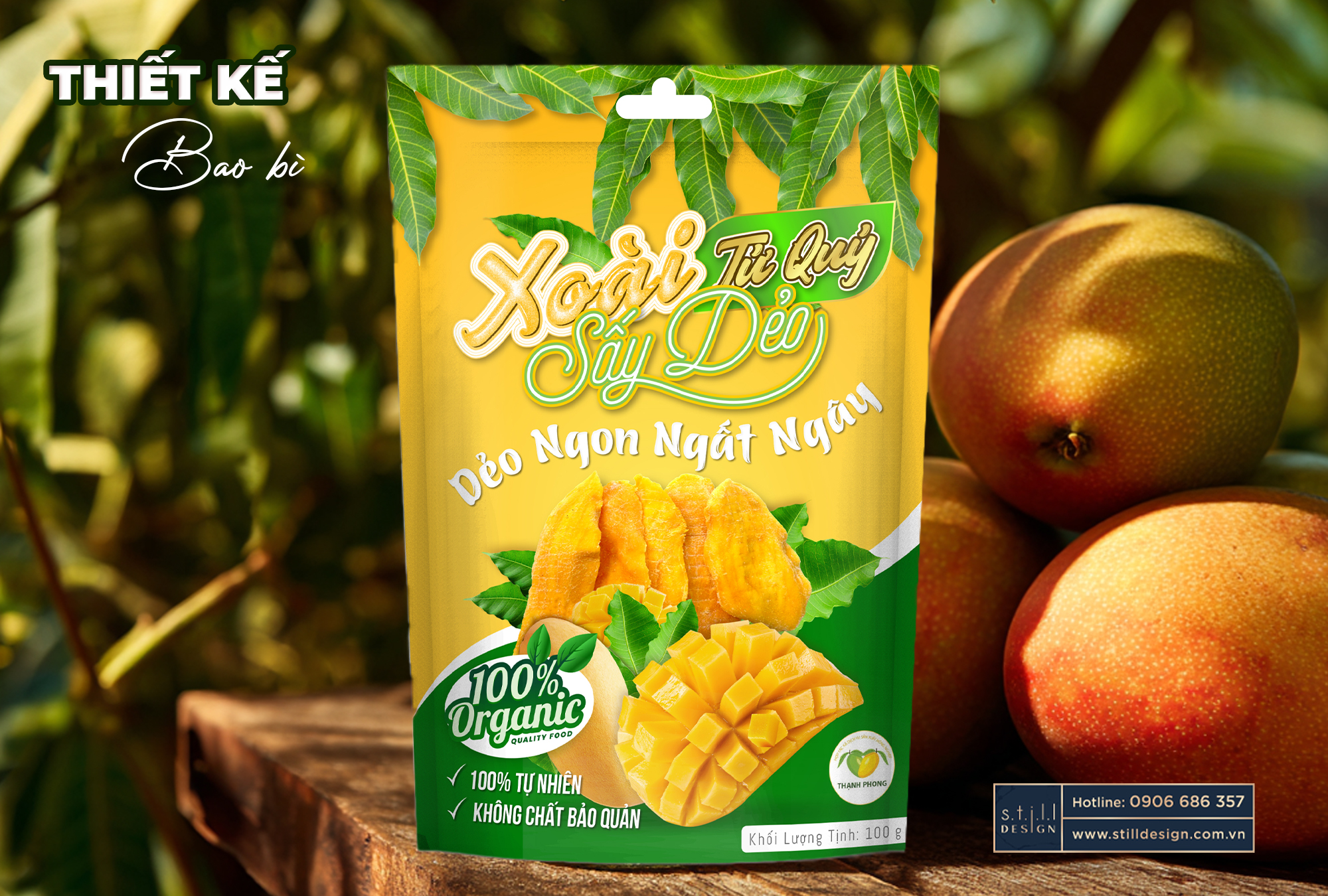 Thiết Kế Bao Bì Xoài Sấy Dẽo