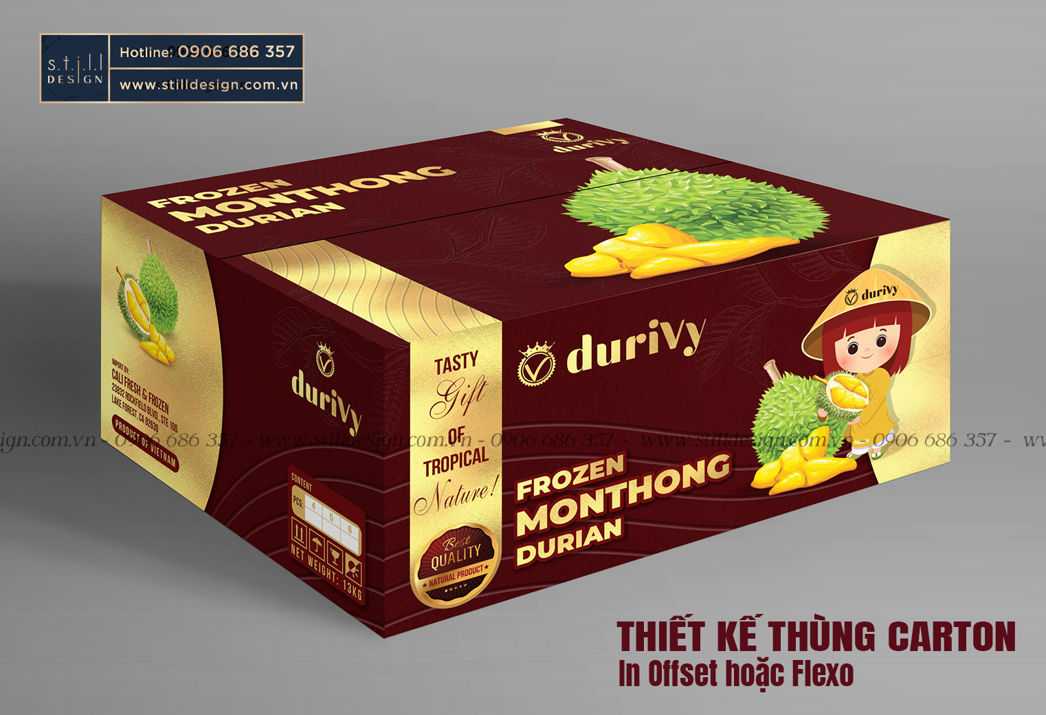 Lợi ích khi thiết kế thùng sầu riêng với Still Design