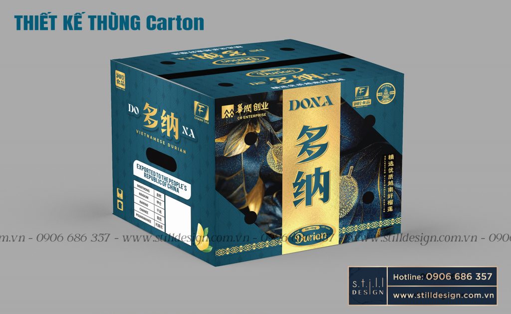 Thiết Kế Thùng Carton Trái Cây Xuất Khẩu | Still Design 1 Still Design Thiết kế thùng carton chuyên nghiệp