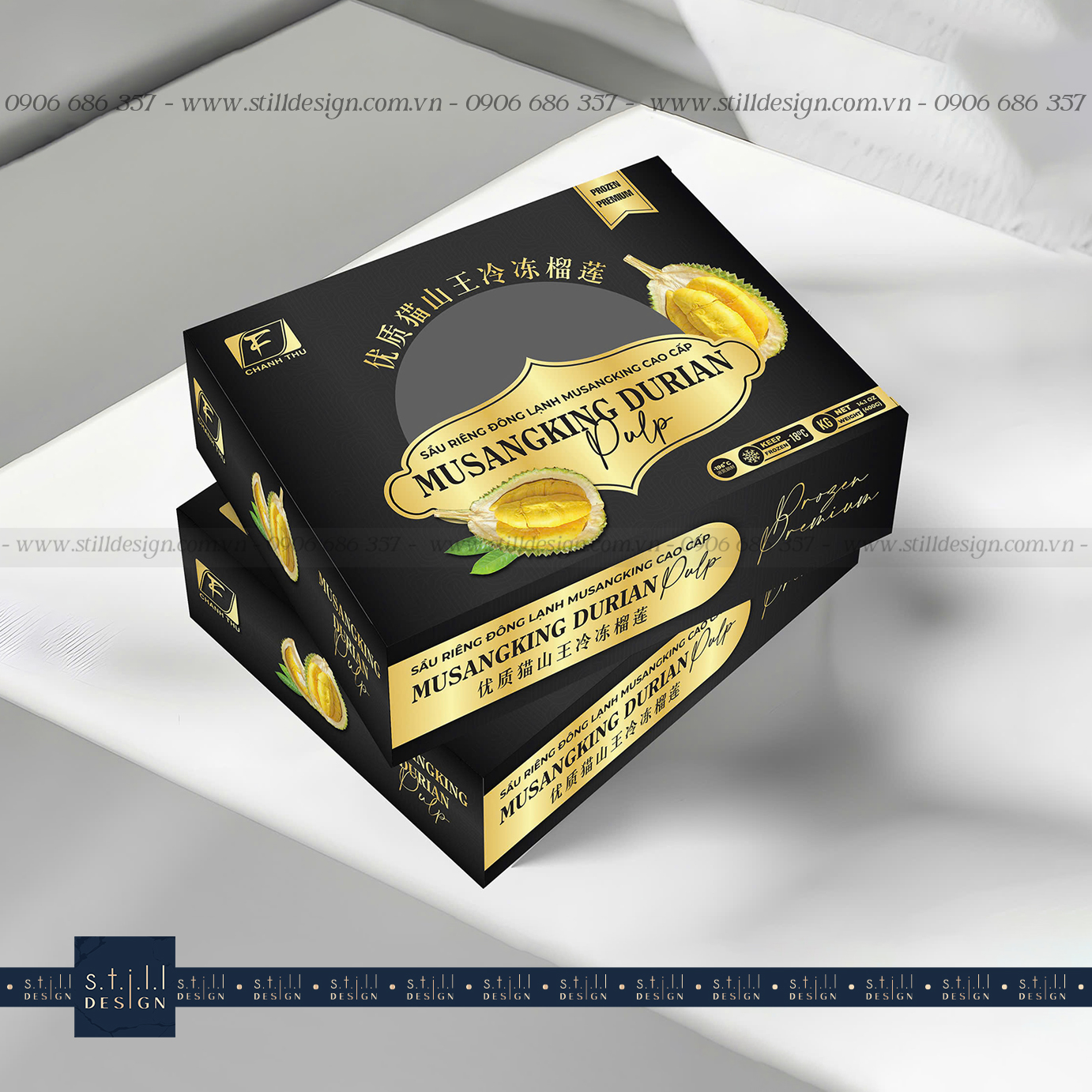 Thiết Kế Hộp Sầu Riêng Xuất Khẩu