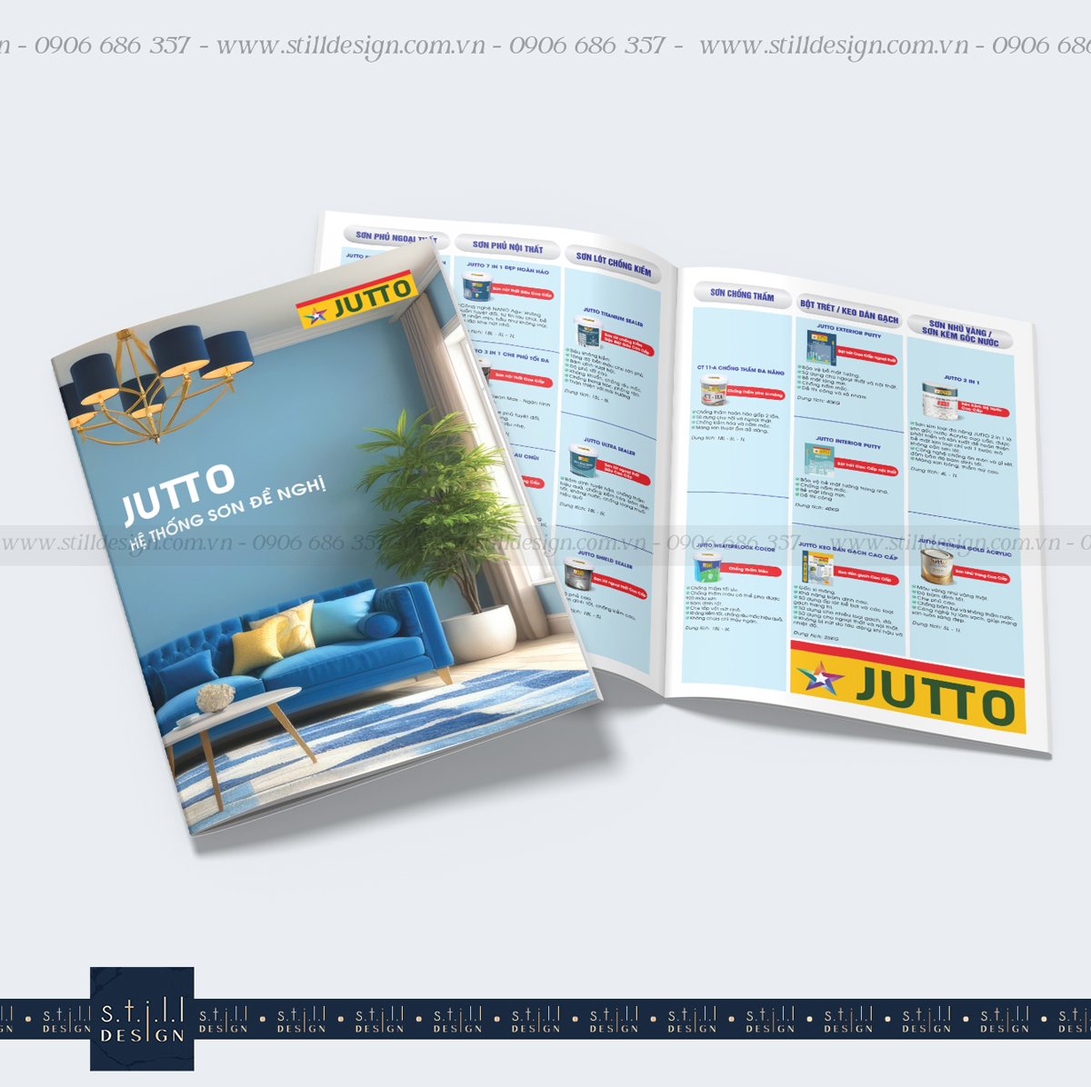 Thiết Kế Catalogue Sơn Jutto
