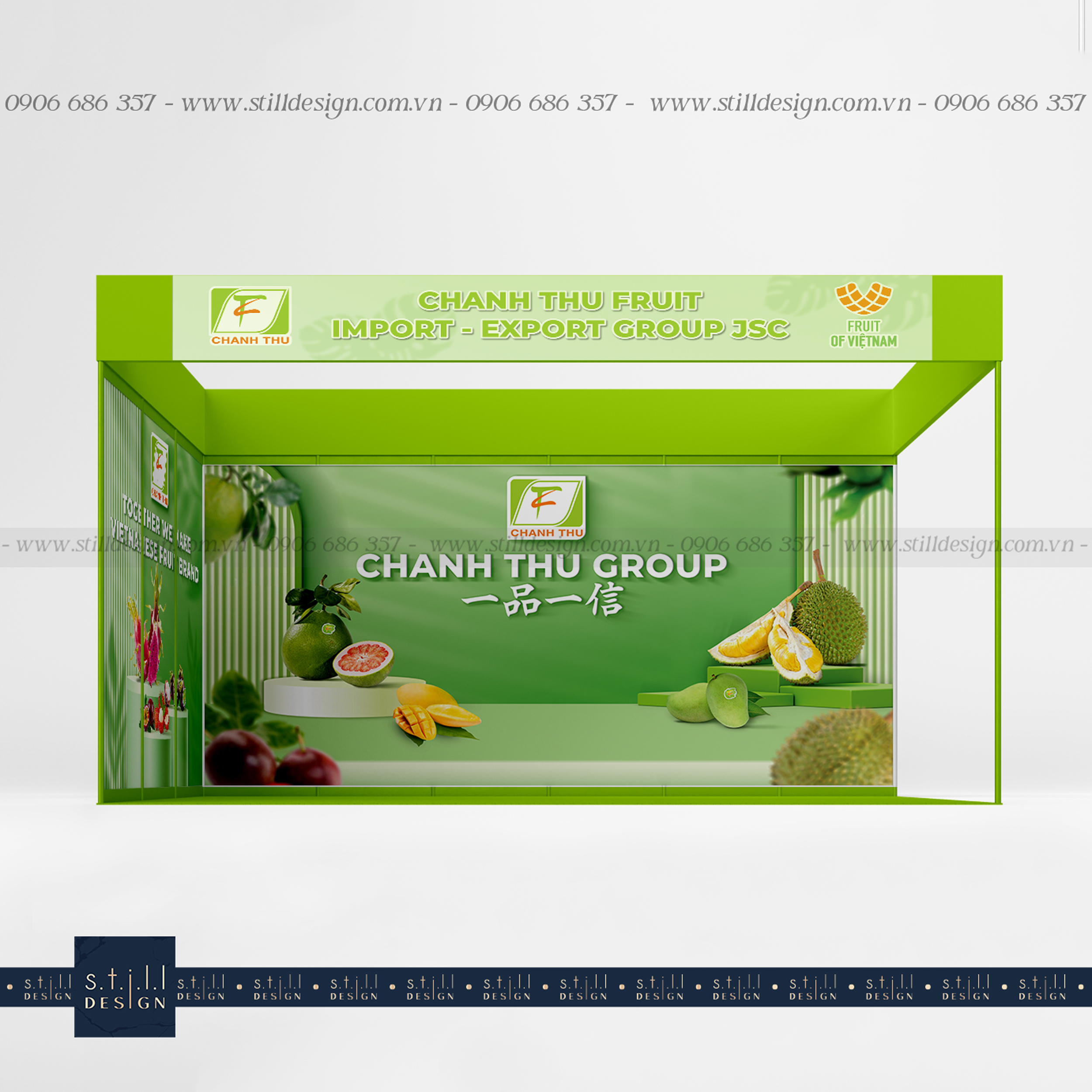 Thiết Kế Backdrop hội chợ