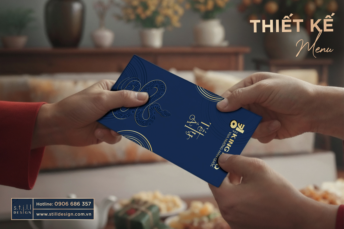 Thiết kế bao lì xì King BBQ, Bao Lì Xì Tết