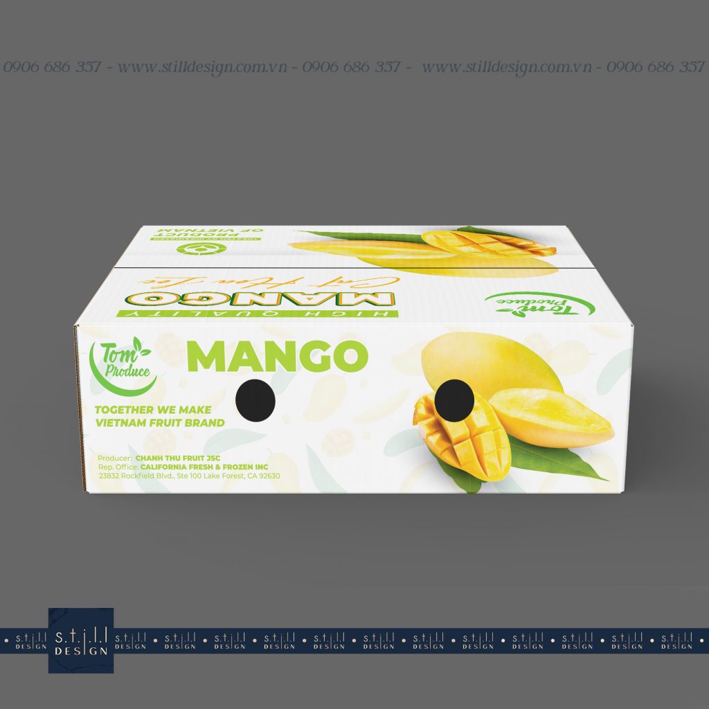Thiết Kế Thùng Carton Xoài Xuất Khẩu Chánh Thu