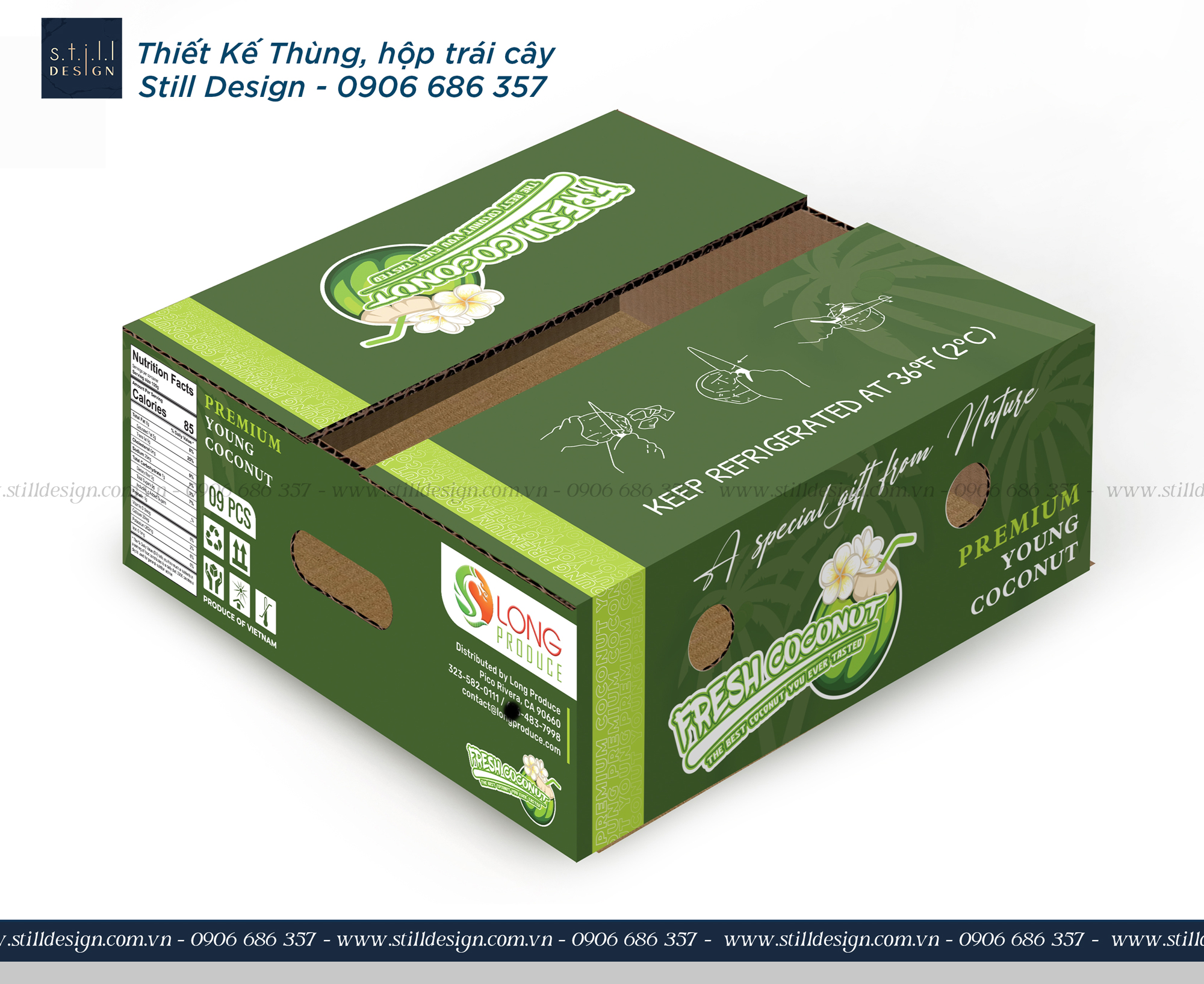Thiết Kế Thùng Carton Trái Cây Xuất Khẩu | Still Design 2 Thiết Kế Thùng Carton xuất khẩu chuyên nghiệp