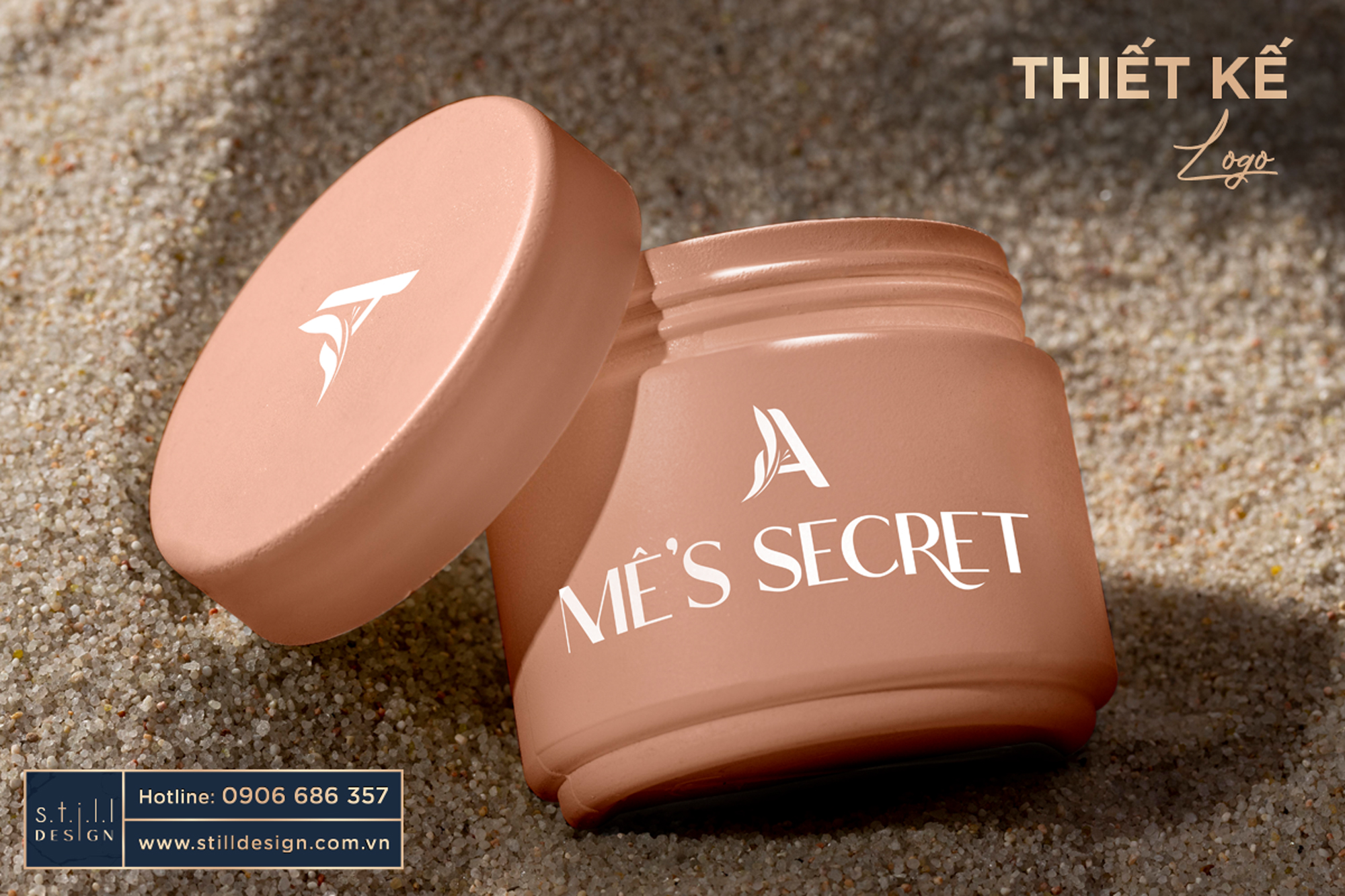 Thiết kế logo Mê’s Secret – Nữ tính tinh giản, sang trọng đúng “gu” mỹ phẩm