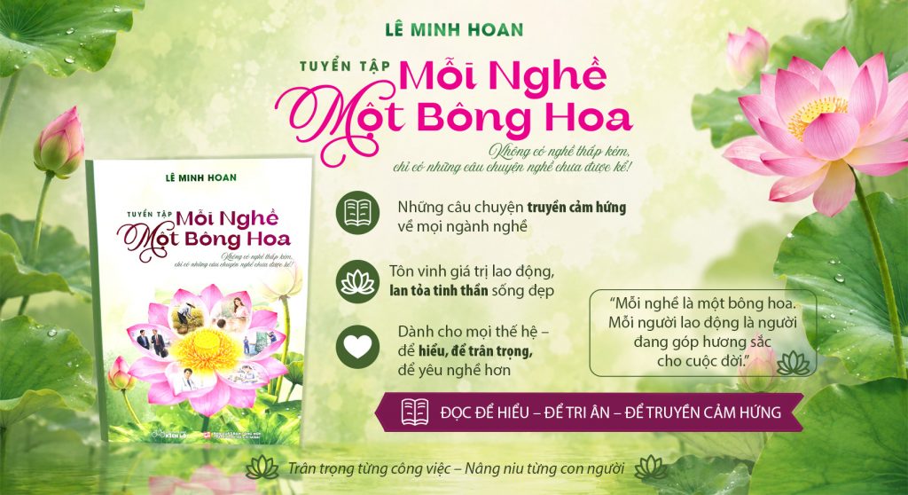 Inforgraphic Dự Án Sách Mỗi Nghề Một Bông Hoa