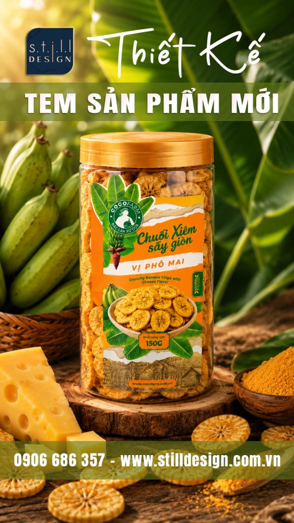 Tem Chuối Xiêm Sấy Giòn Vị Phô Mai