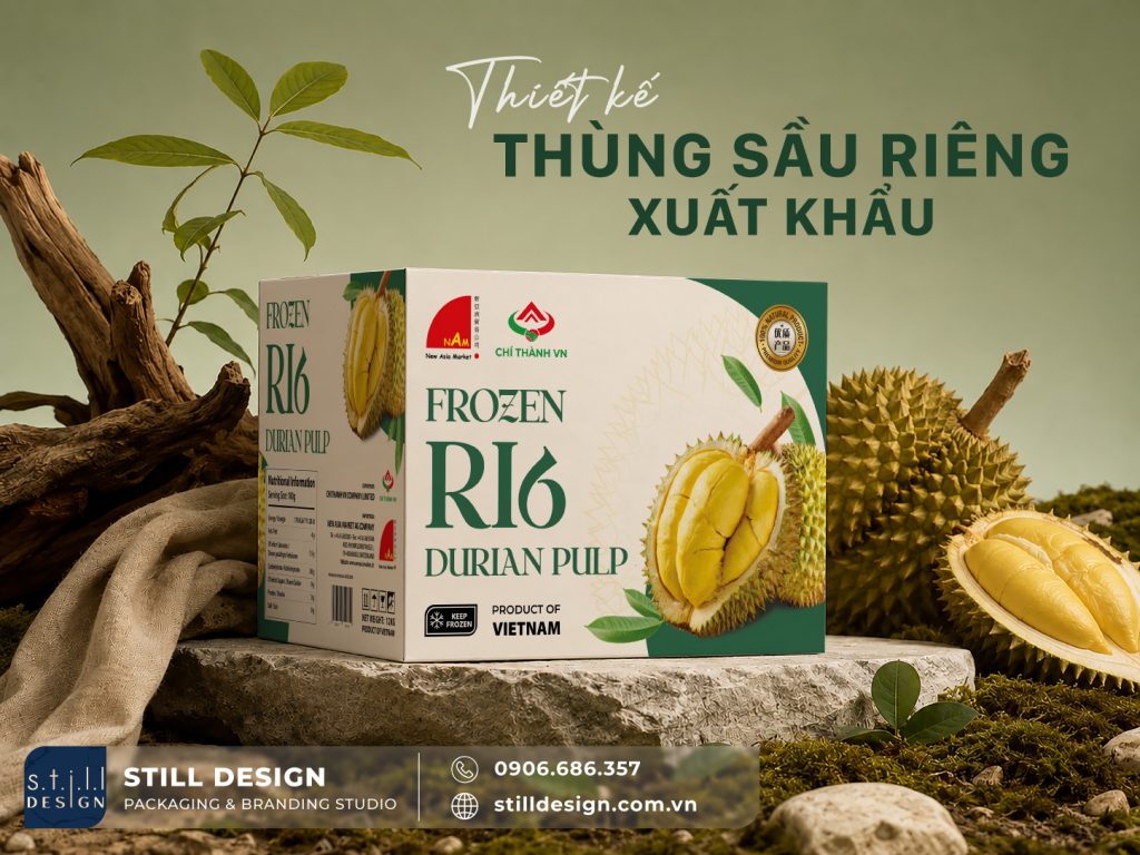 Thiết Kế Thùng Sầu Riêng Xuất Khẩu Cho Công Nghệ In Off-set