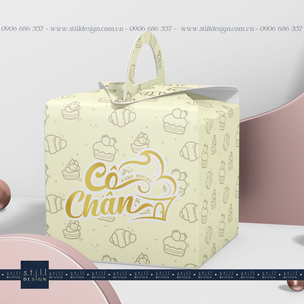 Logo Thương Hiệu Bánh Ngọt Cô Chân - Still Design