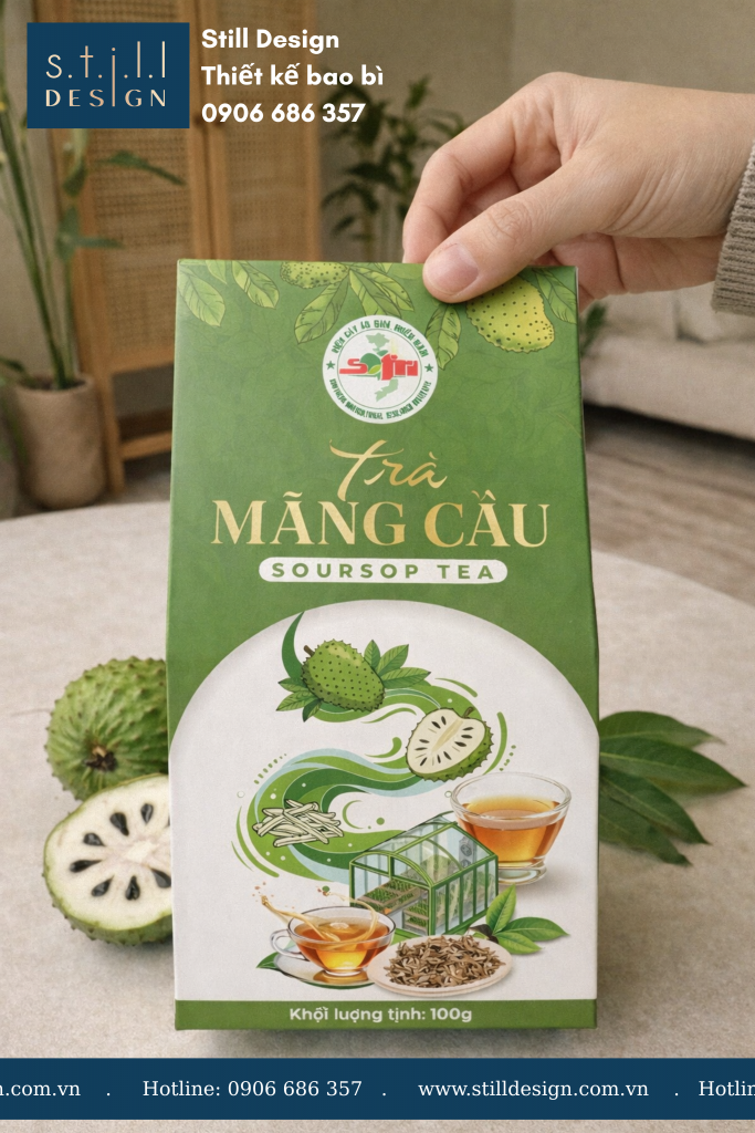 Thiết Kế Hộp Trà Mãng Cầu SOFRI | Still Design